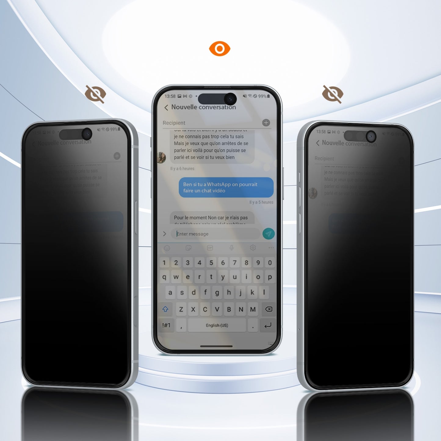 Protection d’écran anti-espion pour iPhone